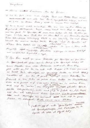 Ungeheuer- Notizen