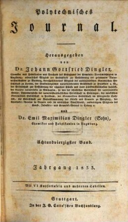 Polytechnisches Journal. 48. 1833