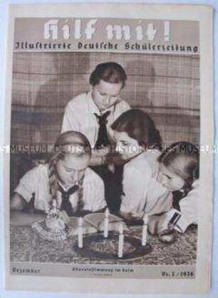 Schülerzeitschrift "Hilf mit!" u.a. zur nationalsozialistischen Sippenforschung
