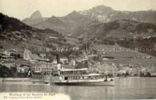 Ansicht von Montreux mit dem Naye