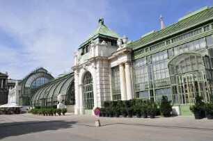 Palmenhaus im Burggarten Wien : Gesamtansicht des Wiener Palmenhauses im Burggarten, 2008