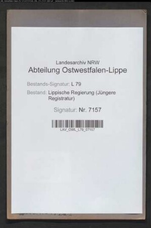 Wasserleitungsanlage im Amtsgerichtsgebäude Oerlinghausen