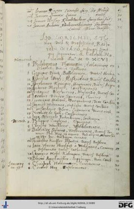 [fol. 41] Rektorat Jodocus Lorichius 1596/97