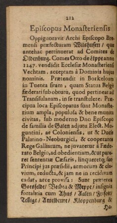 Episcopus Monasteriensis.