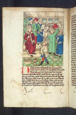 Gesandte bringen Geschenke verschiedener Könige zu Sedras; (Kapitel X: Von König Sedras).