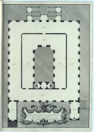 Grundriss des Galeriegebäudes von 1746