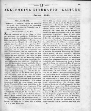 Wirth, J. U.: System der speculativen Ethik, eine Encyclopädie der gesammten Disciplinen der practischen Philosophie. Bd. 1-2. Heilbronn: Drechsler 1841-42 (Fortsetzung von Nr. 10)