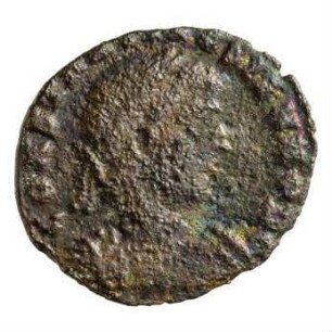 Münze, Follis, Aes 4, 336 - 337 n. Chr.