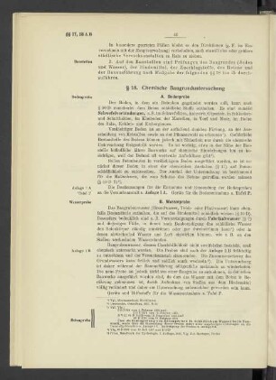 § 18. Chemische Baugrunduntersuchung