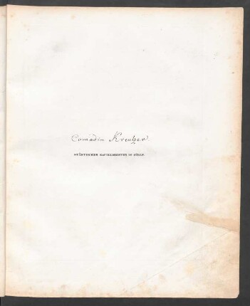 Ros' und Liebchen / Conradin Kreutzer
