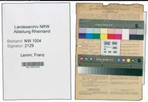 Entnazifizierung Franz Lemm , geb. 30.06.1908 (Staedt.Arbeiter)