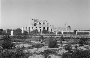 Römische Ruinen in Sabratha : Blick auf eine Ruine