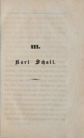 III. Karl Schall