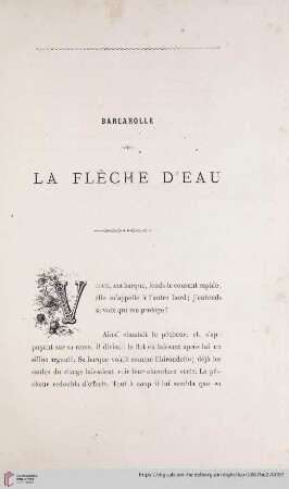 Barcarolle La Flèche d'Eau