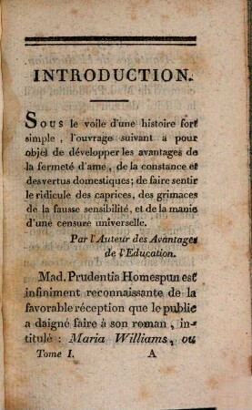 L' Histoire d'une commère, Tome premier