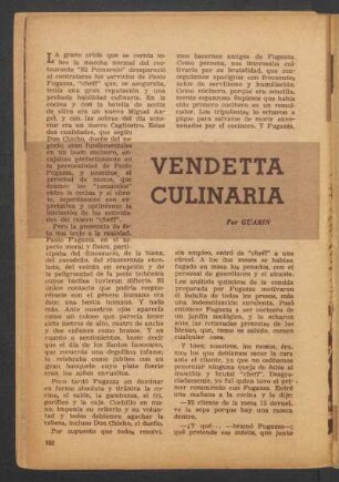 Vendetta culinaria