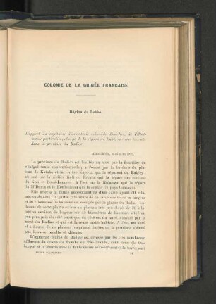 Colonie de la Guinée Française.