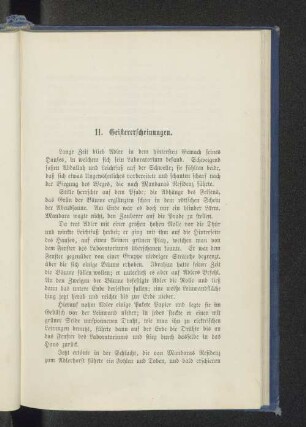 11. Geistererscheinungen.