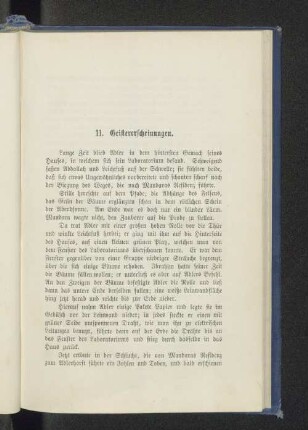11. Geistererscheinungen.