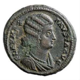 Münze, Follis, Aes 3, 326 - 327 n. Chr.