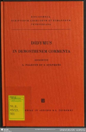 Didymi in Demosthenem commenta
