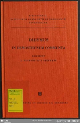 Didymi in Demosthenem commenta