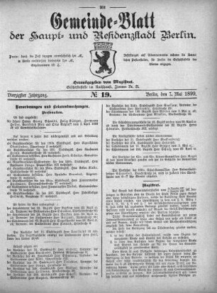 1899,19: No. 19, 7. Mai 1899