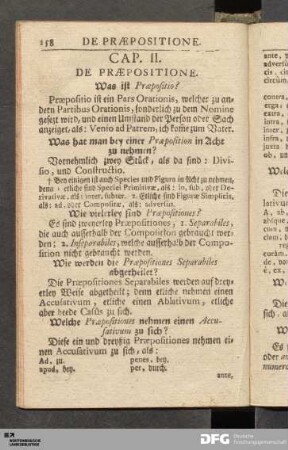 Cap. II. De Præpositione