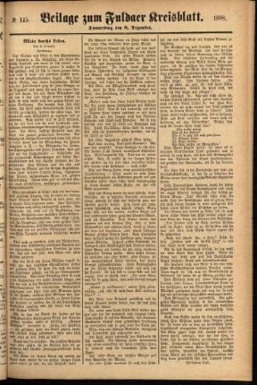 Zweite Ausgabe vom Donnerstag, den 08. Dezember 1898.