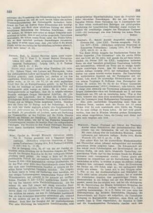 153-154 [Rezension] Georgius Hamartolus, Textum genuinum inde a Vespasiani imperio continens