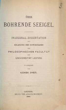 Über bohrende Seeigel