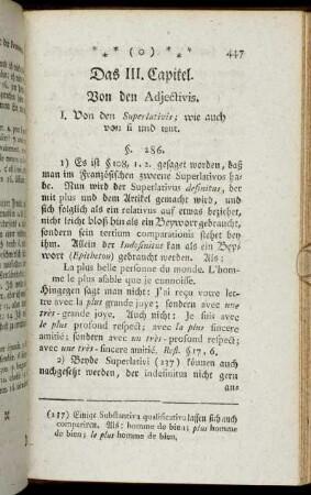 Das III. Capitel. Von den Adjectivis.