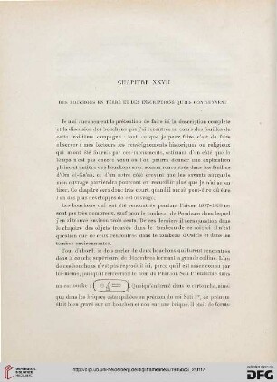 Chapitre XXVII: Des bouchons en terre et des inscriptions qu’ils contiennent