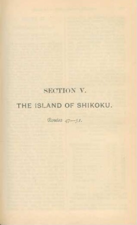 Section V. The Island of Shikoku. Routes 47-51