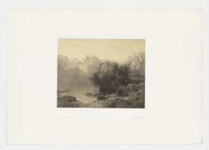 Berglandschaft mit See, Blatt 91 der Folge "Werke"