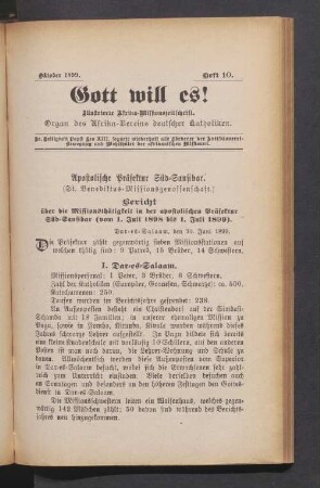 Heft 10. Oktober 1899