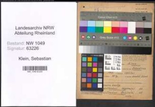 Entnazifizierung Sebastian Klein , geb. 19.07.1907 (Gastwirt)