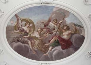 Decke der ehemaligen Bibliothek — Die Zeit