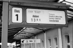 Freiburg: TEE Rheingold; Richtungsanzeiger