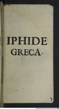 Iphide greca