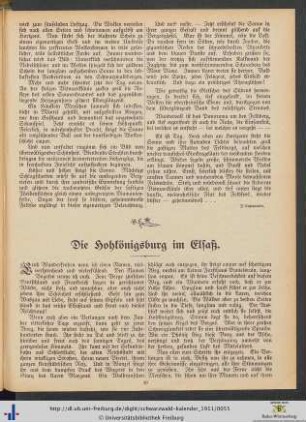 Die Hohkönigsburg im Elsaß.