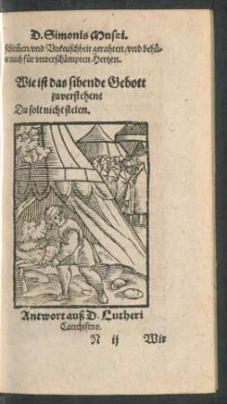 Wie ist das sibende Gebott zuverstehen?