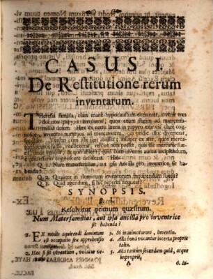 Responsa Moralia In Causis Justitiæ Commutativæ De Restitutione & Contractibus. [1]