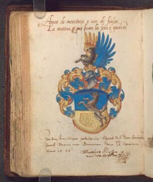 Gouache: Wappen