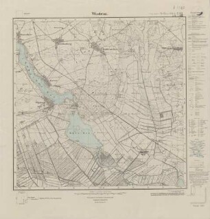 3143 (alte Nr.: 1620) Wustrau, Meßtischblatt (4cm - Karte)