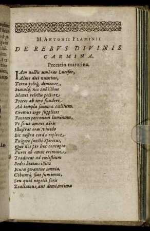 De Rebus Divinis Carmina