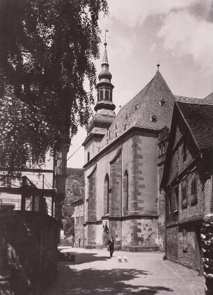 Büdingen, Marienkirche : Büdingen. Marienkirche. Ansicht von Südwesten