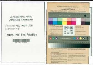 Entnazifizierung Paul Emil Friedrich Trappe , geb. 21.09.1920 (Werkzeugschlosser)