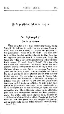 Zur Erziehungslehre