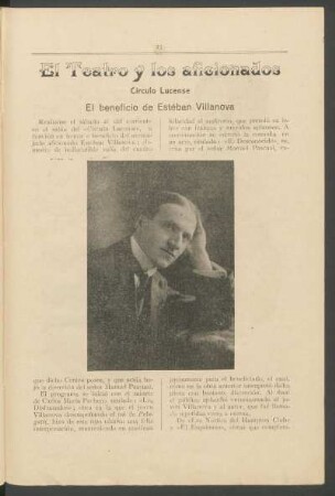 Círculo lucense : El beneficio de Estéban Vilanova